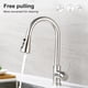 thumbnail image 3 of Grifo de cocina 304 Acero inoxidable Rotación de 360 ​​grados Rotación de agua Pulverizador reemplazable DIY Baño Montado Aerosol Accesorio Accesorio Cepillado Inevent HA012043-01, 3 of 7