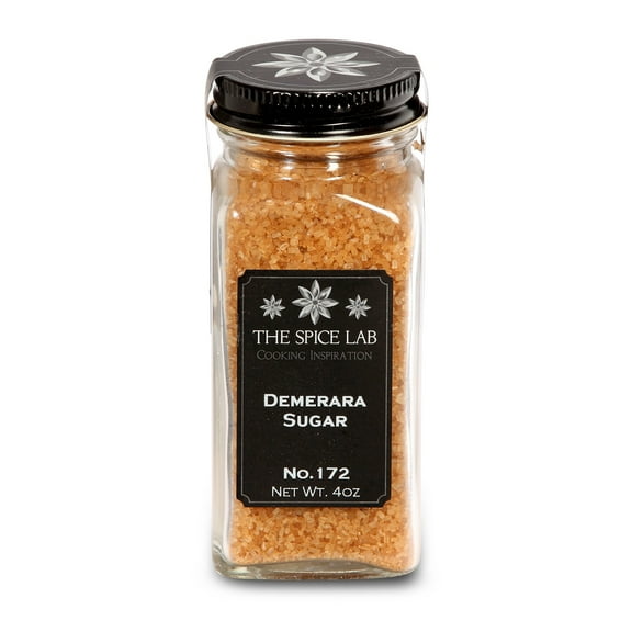 The Spice Lab Demerara Sugar - All Natural Kosher Non GMO Gluten Free Sugar - French Jar - 5172