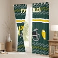 thumbnail image 3 of Homewish Modern Football Rugby Player Blackout Curtains Set of 2 (52x84 Each), Olive Yellow Stripe Line Window Curtains, Cartoon Sports Theme Curtains and Drapes, Living Room Curtains Decor, 3 of 5