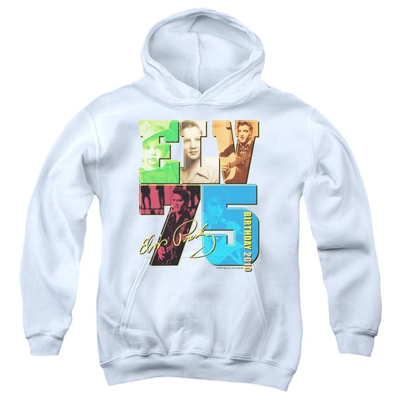 Elvis Presley - Birthday 2010 - Youth Hooded Sweatshirt - Large