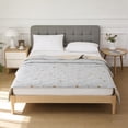 thumbnail image 6 of Summer Lightweight Cooling Quilt Washable Thin Comforter with Soft Breathable Fabric for Bedding and Hot Nights, Durable Stitching, Non-Clumping Fill, Ideal for Bedroom or Dorm Use, 150x200cm, 6 of 6