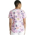 thumbnail image 5 of Cherokee Prints Scrubs Top For Women V-Neck Print CK662, 5 of 5