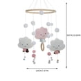 thumbnail image 3 of Móvil de cuna para bebé, juguete de desarrollo hecho , decoración giratoria con de cabellero, juguetes colgantes para cuna, decoración de rosado Salvador Móvil de cuna, 3 of 4