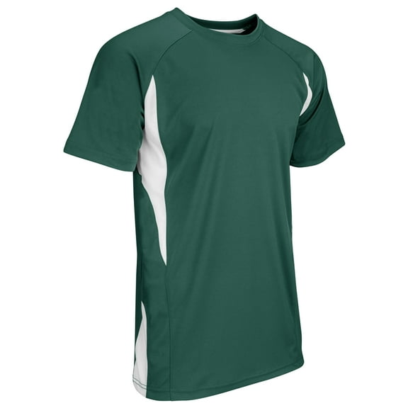 Champro Top Spin Lightweight Baseball Jersey Forest Green w/ White Highlights