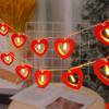 Cameland LED Wooden Heart Shaped String Lights Are Perfects For Valentines Day Decorations And Pendants