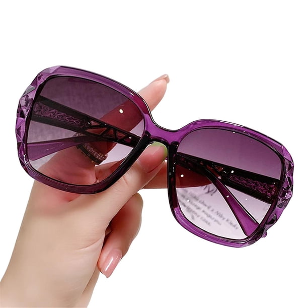 Gafas de sol retro vintage marco cuadrado grande protector de moda para conducir ciclismo
