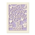 thumbnail image 6 of Personalized Handmade Birthday Card, Happy Birthday Papercut Greeting Card, Customized Any Name Any Age, Gift for Kids, Women, Men, 6 of 6