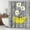 Ayellow and Gray, variant on Rustic Shower Curtain, Daisy Shower Curtain, Farmhouse Floral Shower Curtain, Barnwood Country Shower Curtain, Gray and Yellow Shower Curtain with Hooks Waterproof Fabric 72W x 72H Inches