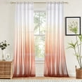 thumbnail image 1 of Cortinas Semitransparentes Degradadas para Sala de Estar y Balcón: Cortinas Que Filtran La Luz y Bloquean El Sol, con Iluminación Suave y Difusa y Tejido de Poliéster Ligero., 1 of 6