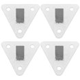 thumbnail image 2 of Miangastore Support Mural en Métal Durable pour Usage Domestique avec Finition Argentée 5 Pcs s'Adapte à Différentes Tailles, 2 of 8