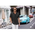 thumbnail image 2 of COOFANDY Mens Wrinkle Free Button Down Shirts Short Sleeve Untucked Shirts Casual Summer Shirt, 2 of 10