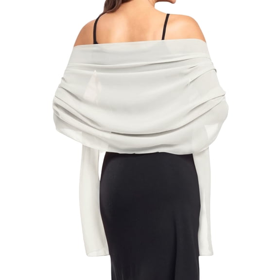 Women Shawl, Wraps, FNGZ Evening Dress Shawl, Ladies Chiffon Shawl, Wedding Shawl, Formal Gown Shawl, Bridesmaid Shawl, Soft Scarf