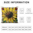thumbnail image 5 of Nawypu  Sunflower Throw Pillow Cover Spring Decor Farmhouse Home Decoration Square Truck Simple Retro Vintage Pillowcase Truck for Sofa Bench Living Room Home Decor, 5 of 5