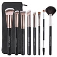 thumbnail image 1 of Juego de brochas de maquillaje ENERGY 8 piezas con funda de fibra sintética vegana, 1 of 9