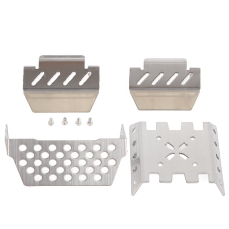 Riousery Chassis Armor Guard Plate Upgrade Accessory Fit for YK4102 4103 4082 1/8 1/10 RC Car (3.54 in / 9.00 cm)