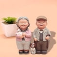 thumbnail image 4 of Valentine's Day Loving Elderly Couple Figurines, Old Married Couple Figure,Resin Husband and Wife Statue Grandparents Figure Collectibles for Christmas Valentine's Day Birthday Gift, 4 of 6