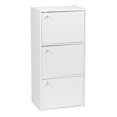 thumbnail image 6 of IRIS USA 3 Door Small Bookshelf Bookcase Cabinet with doors, White, 6 of 7