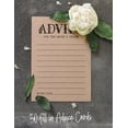 thumbnail image 4 of Inkdotpot Pack Of 50 Rustic Kraft Advice Cards, Advice For The Bride and Groom, Mr and Mrs Wedding Game Activity 5x7 inches, 4 of 8