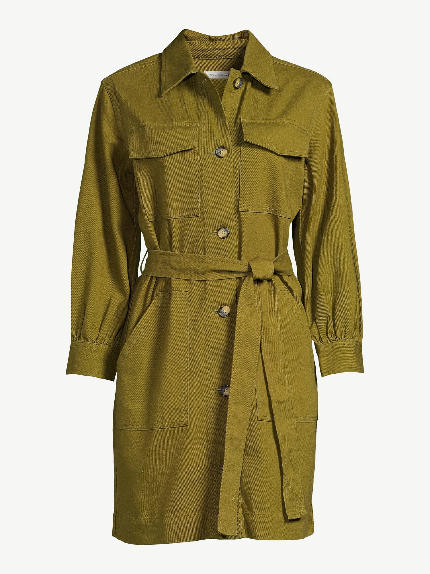 Free Assembly Women's Belted Utility Mini Dress
