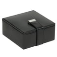 thumbnail image 1 of Caja de gemelos Wolf Heritage de piel sintética negra, 2 kg, 1 of 6