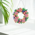 thumbnail image 4 of Bohrmaschine DIY Kits Double-Sided Wreath Flower Embroidery Ornament Handmade for Living Room Wall Bedroom Garden Decoration 28x28x16.5CM BLESIY pintura de diamantes, 4 of 8