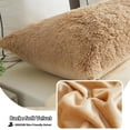 thumbnail image 2 of LIFEREVO Body Pillow Cover with Zipper Closure,Luxury Shaggy Ultra Soft Plush Faux Fur Pillowcase 20"x54" for Bed Couch,Microfiber Long Pillowshams for Adults Pregnant Women/Mother/Wife(Camel), 2 of 6