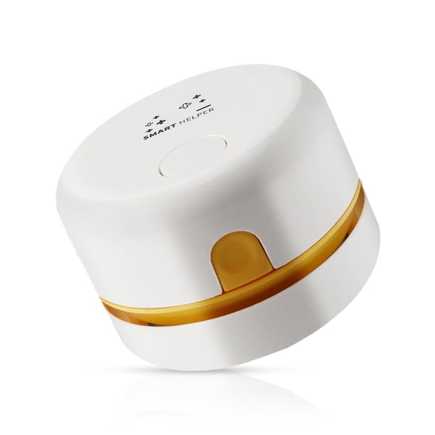 Mini aspiradora aspiradora Colector de polvo Herramienta de limpieza desmontable con cepillo Malla Computadora de mesa Kit para el hogar Suministros para el hogar Recargable Blanco Inevent HA011647-07B