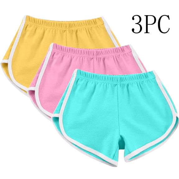 Brqkzdu 3 Pack Womens Athletic Shorts Running Dolphin Shorts Elastic Waist Workout Shorts Summer Gym Running Yoga Shorts