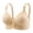 Light Yellow, variant on Women's Plus Size Comfort Bra Front Buckle Design Fixed Cup Support Soft Thin Tank Top Underwire Elderly Underwear