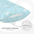 thumbnail image 3 of Sikiie Cute Bunny Print Plush Pillow Cover, Wrinkle-proof and Stain-resistant Pillow Protector without Pillow Core, Home Decoration-20"x30", 3 of 6
