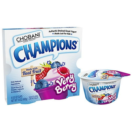 Chobani Champions Very Berry Low-Fat Yogurt, 14 oz