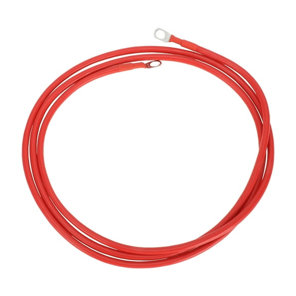 Unique Bargains Universal 3/8" Lug 7 AWG Gauge 7FT Battery Inverter Cable Battery Cable Tinned Copper 1 Pc Red