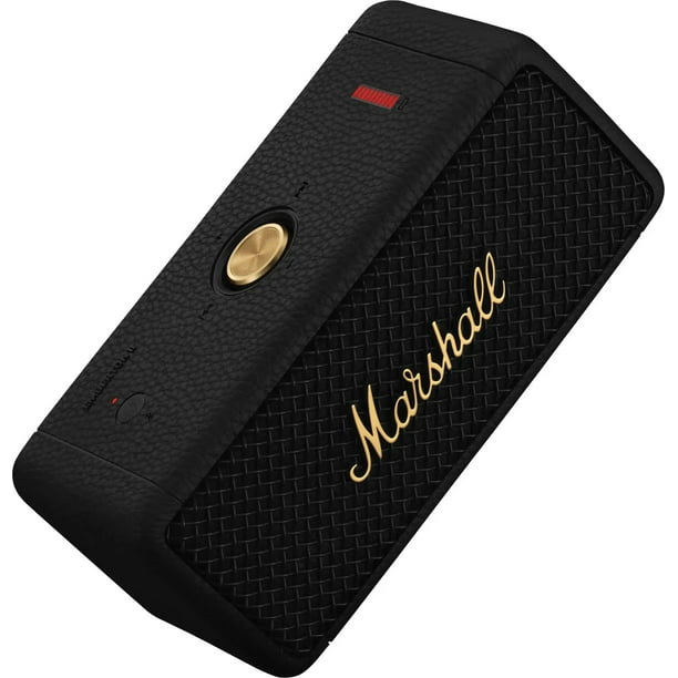 スピーカー Marshall - Marshall EMBERTON II BLACK AND BRASS Marshall Emberton II Portable Bluetooth Speaker - Black