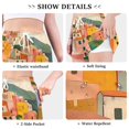 thumbnail image 6 of FORMRS Womens Swim Shorts Mesh Liner Quick Dry Casual Beach Board Bottom with Pockets, Sizes S-2XL, Pink Cityscape Painting, 6 of 9