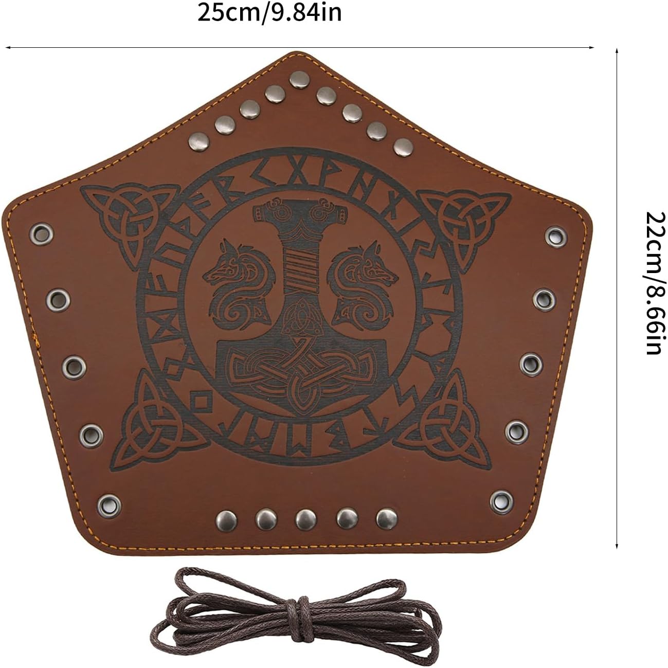 WYJ Adults Faux Leathers Arm Guards Medieval Belt Leathers Lace Up ...