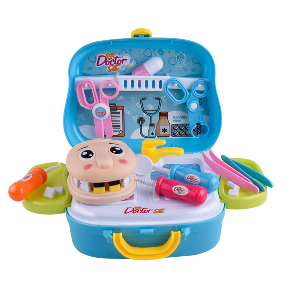 6pcs Doctor Nurse Medical Kit Dentist Role Pretend Play Kids Childrens Toys Gift 