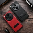 thumbnail image 2 of ELEHOLD Leather Case for OnePlus Open,Full Body Protection Case with Invisible Hidden Kickstand Slim Lightweight Shockproof Case for OnePlus Open,Red, 2 of 11