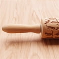 thumbnail image 5 of Zhuge Cats Rolling Pin, Wooden Laser Engraved Rolling Pin with Cats Pattern, Embossed Hardwood Cats Design Rolling Pin, Perfect for Baking, Cooking and Playing with Kids 38cm, 5 of 5
