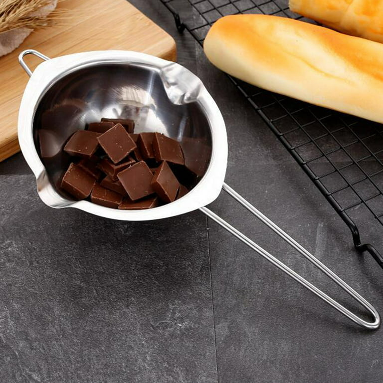  INOOMP Stainless Steel Double Boiler Fondue Pot Set Caramel  Candy 4 Sets Melting Pot Silver 304 Stainless Steel Stainless Steel Mini  Candles Double Boilers for Stove Top : Home & Kitchen