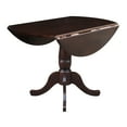 thumbnail image 6 of International Concepts Christine 42" Round Top Pedestal Table with 2 Chairs - Rich Mocha, 6 of 10