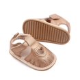 thumbnail image 6 of Gubotare Baby Girl Shoes Baby Boys Girls Summer Beach Sandals Non Slip Soft Rubber Sole Toddler Outdoor Closed-Toe First Walker Shoes Size 4 (Gold, 4), 6 of 7