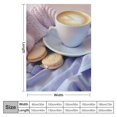 thumbnail image 4 of Chilfamy Cookie Coffee Pastel Throw Blanket Cozy Soft Fuzzy Plush Home Decor All Seasons Comfort Blanket 40x50in, 4 of 6