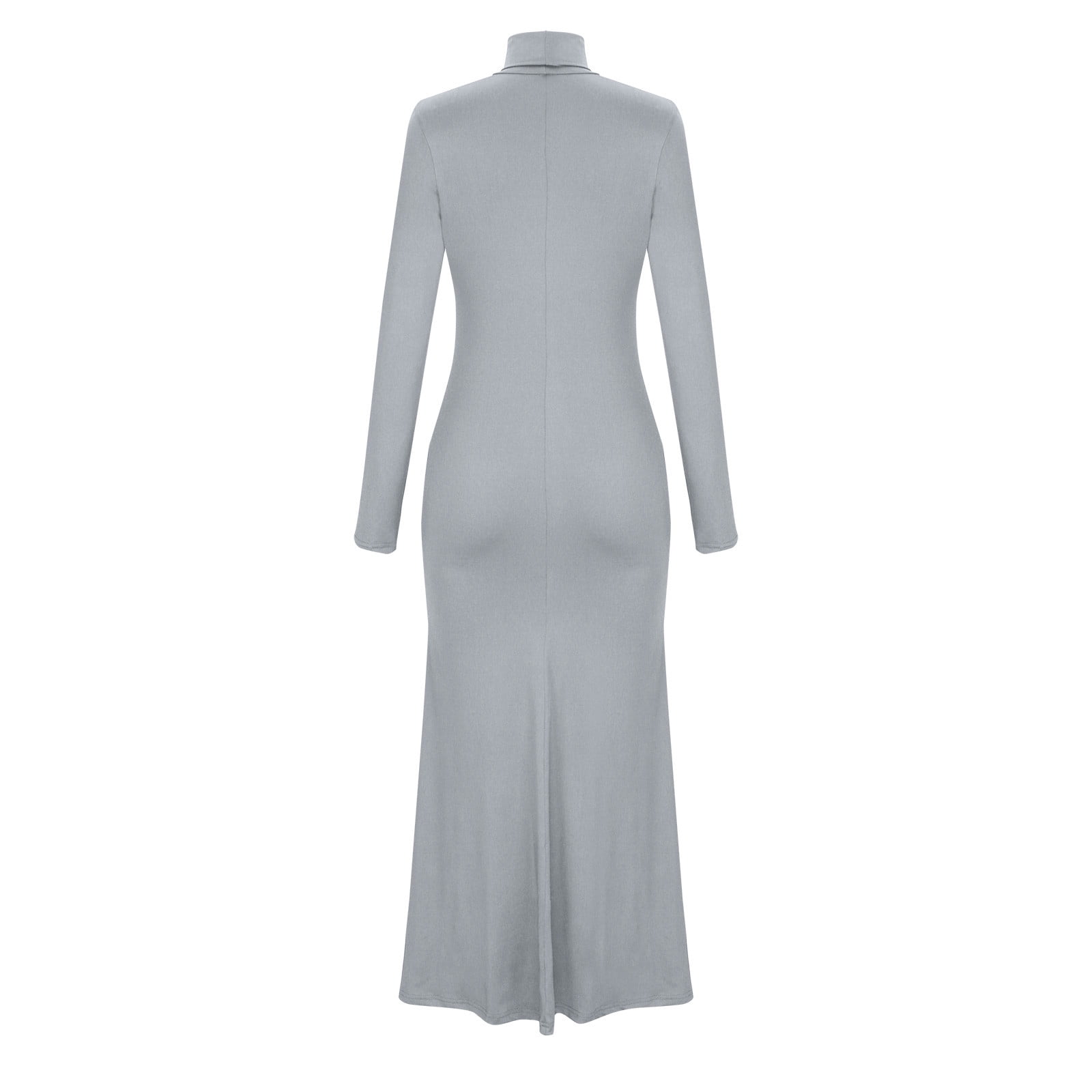 FAIWAD Womens Turtleneck Long Sleeve Maxi Dress Elegant Slim Stretch Long  Dress Basic Party Long Pencil Dress - Walmart.com