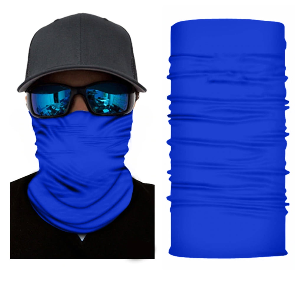 2 Pcs Multi-Purpose Bandanas Neck Gaiter with 10 Pcs Safety Carbon Filters for Men Women Outdoors/Festivals/Sports 