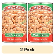 (2 pack) El Mexicano Whole Pinto Beans, Mexican Style, 40 oz Can