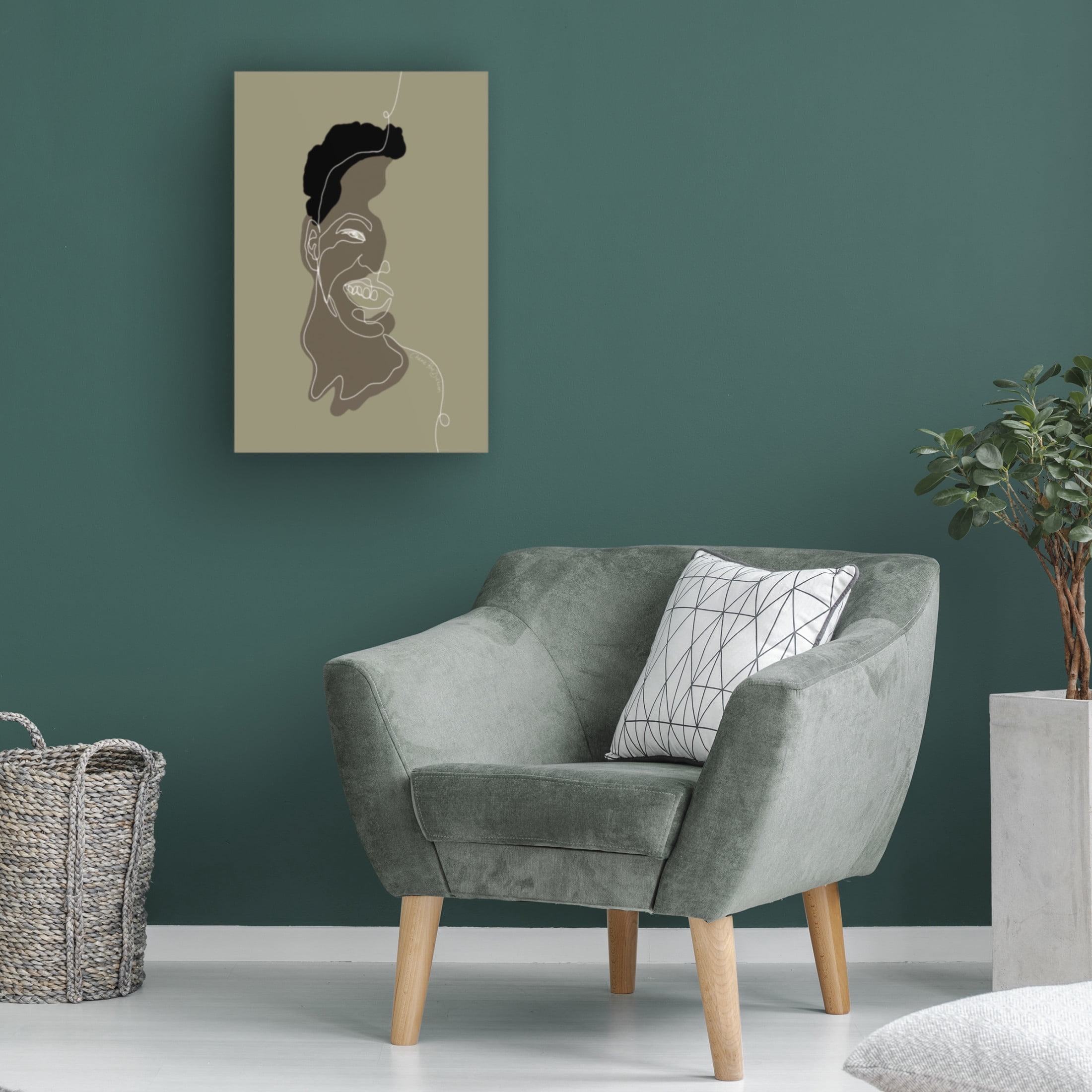 Canvas Wall Art - Cherie Roe Dirksen 'Happiness' Wall Art for Living Room, Bedroom, or Office Décor by Trademark Fine Art - 30 x 47 Inches