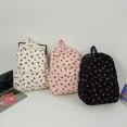 thumbnail image 3 of Corduroy Strawberry Backpack Daily Rucksack Large Capacity Trendy Book Bag Multi-pockets Adjustable Strap for Outdoor Travel Beige, 3 of 6