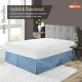thumbnail image 2 of SGI Bedding 10 Inch Pleated Bed Skirt | Microfiber Bed Skirt | Fade Resistant, Wrinkle Free, Anti-static, Decorative, Extra Storage Space, Clutter-Free | Full, Mediterranean Blue, 2 of 8