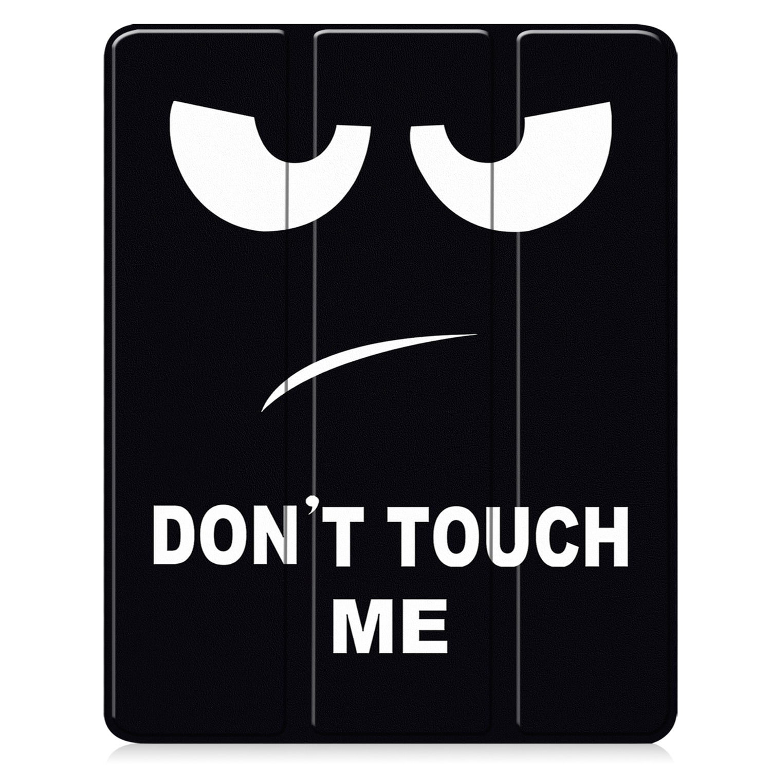 SaniMore for Apple iPad Air 13 (2024) Case, Auto Sleep/Wake, PU Leather Case with Tri-Fold Kickstand & Pencil Holder Shockproof Protective Cover for Women Men, Big Eyes