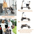 thumbnail image 4 of TopMate ES40 Mobility Scooters for Adults Lightweight, Foldable Electric Powered Scooter for Seniors with Removable Battery, LED Headlights & Storage Bag - Rose Gold Black, 4 of 7
